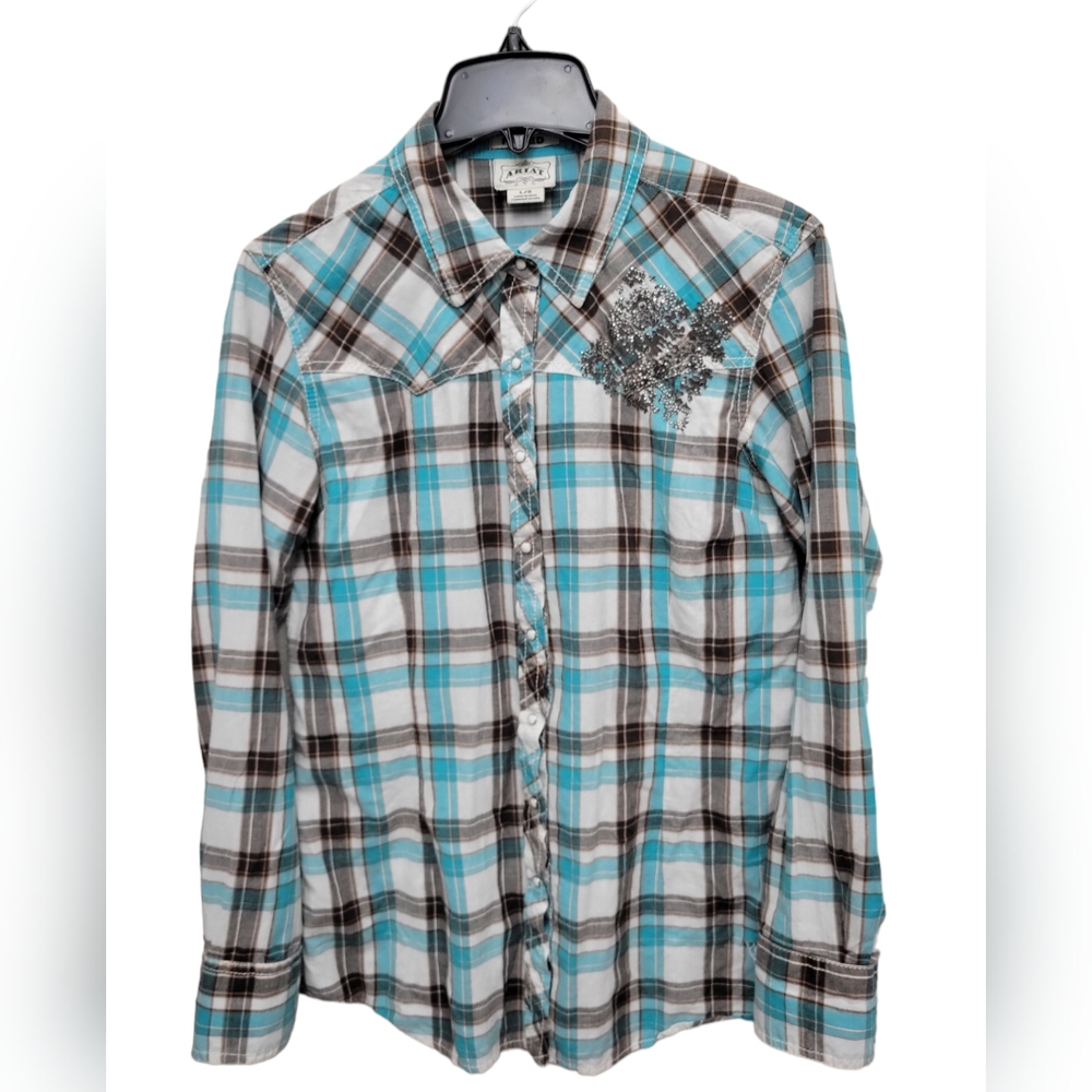 Ariat Cybil Fitted Snap Front Shirt, Size L
